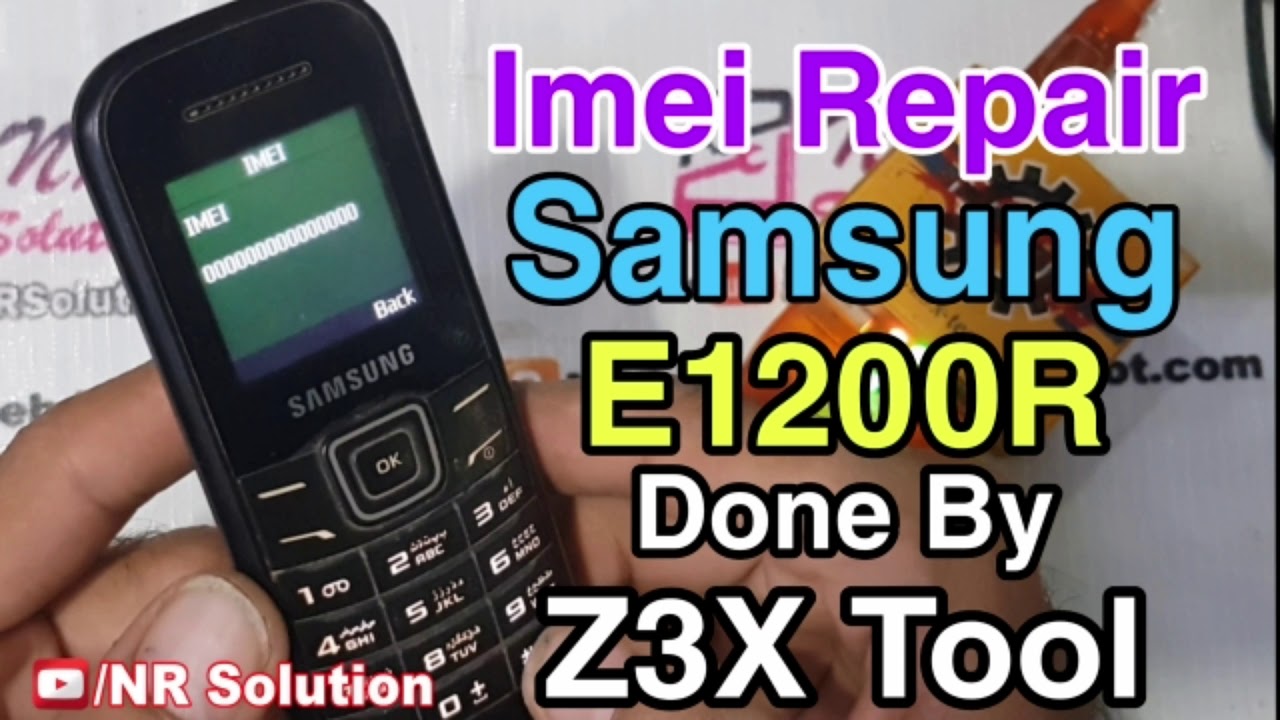 Samsung E1200R IMEI Repair Done .. By Z3X BOX