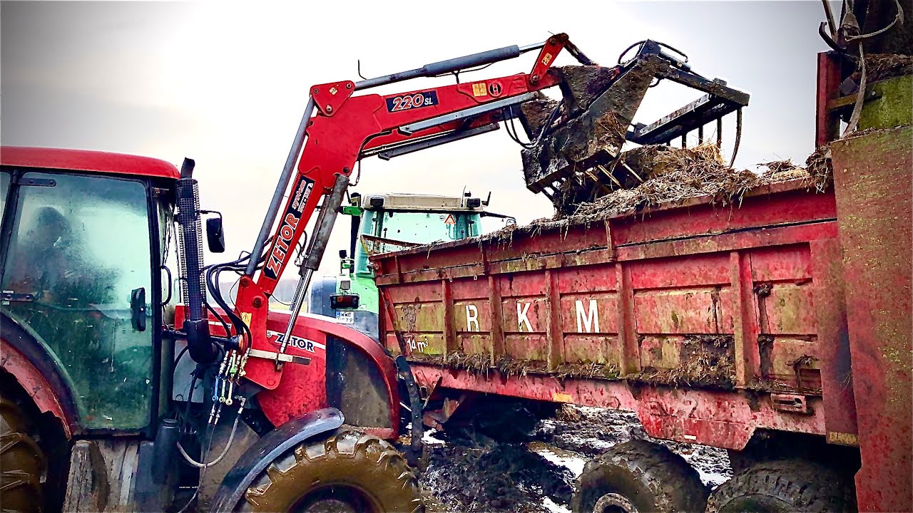 ☆ Nakładanie Obornika ☆ Fendt Favorit 916 Vario i RKM, Zetor Proxima 85 ☆