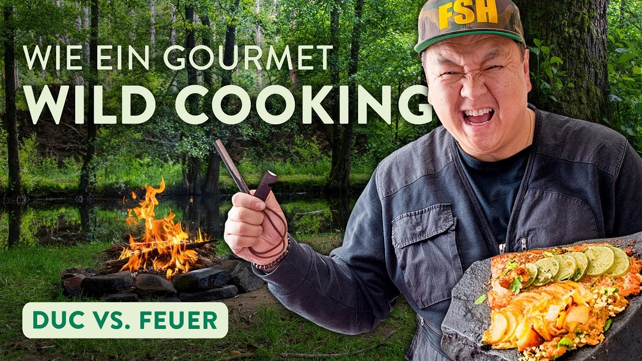 Lachs auf dem Feuer grillen 🔥 | Wie ein Gourmet - Wild Cooking