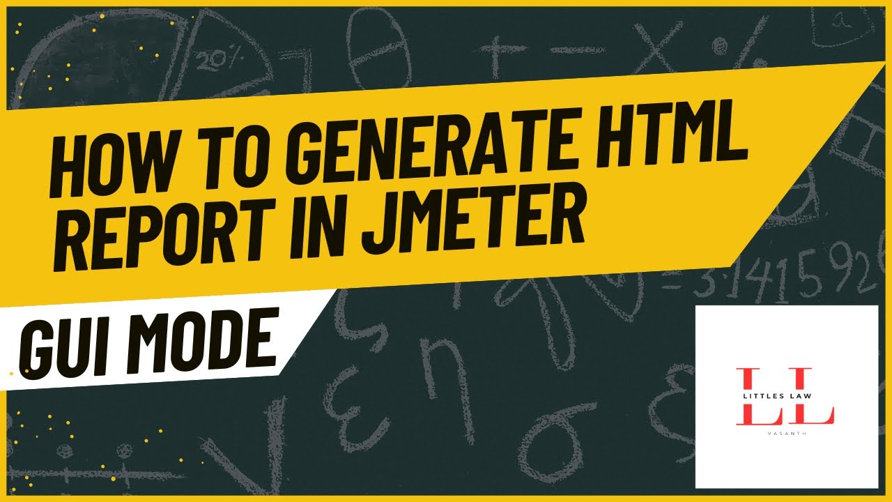Как создать HTML-отчет в JMeter в графическом режиме #jmetertutorial #performancetesting #littleslaw