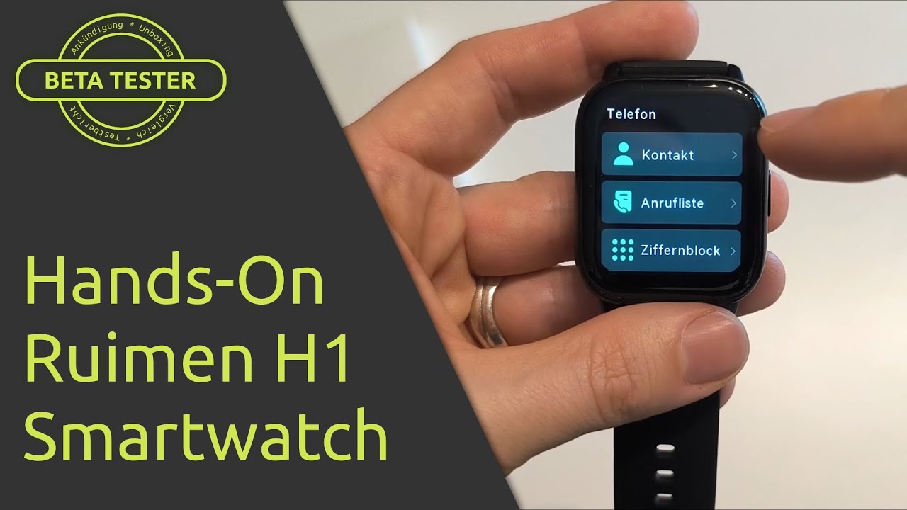 [Hands-On] Ruimen H1 Smartwatch - deutsch