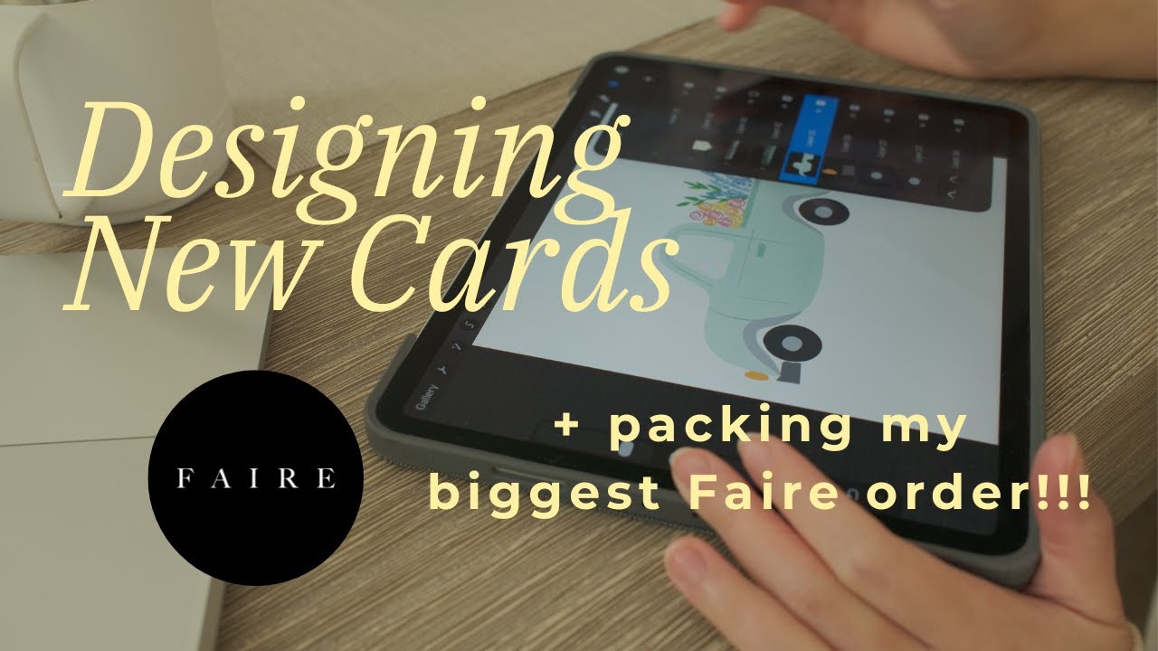 How I Design Greeting Cards + My Biggest Order on Faire Wholesale | Small Business Diaries