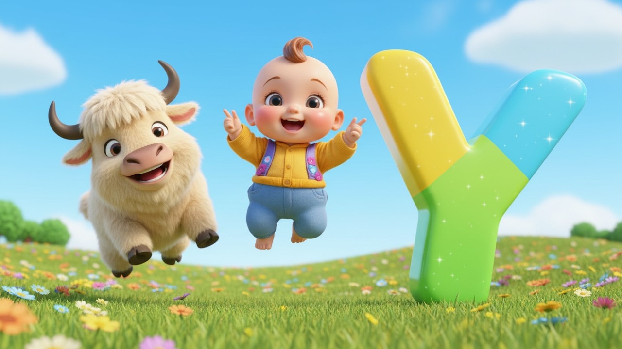 Canción del alfabeto para niños saltando y aprendiendo | Baby Song, Jump Jump ABC A a Z 🎶