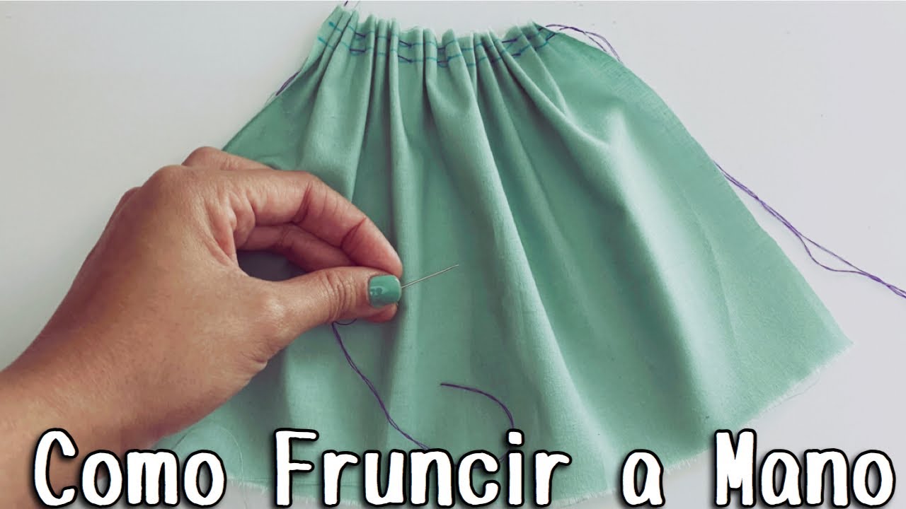 C&oacute;mo fruncir tela a mano | Aprende a coser a mano | Katirya Rodriguez