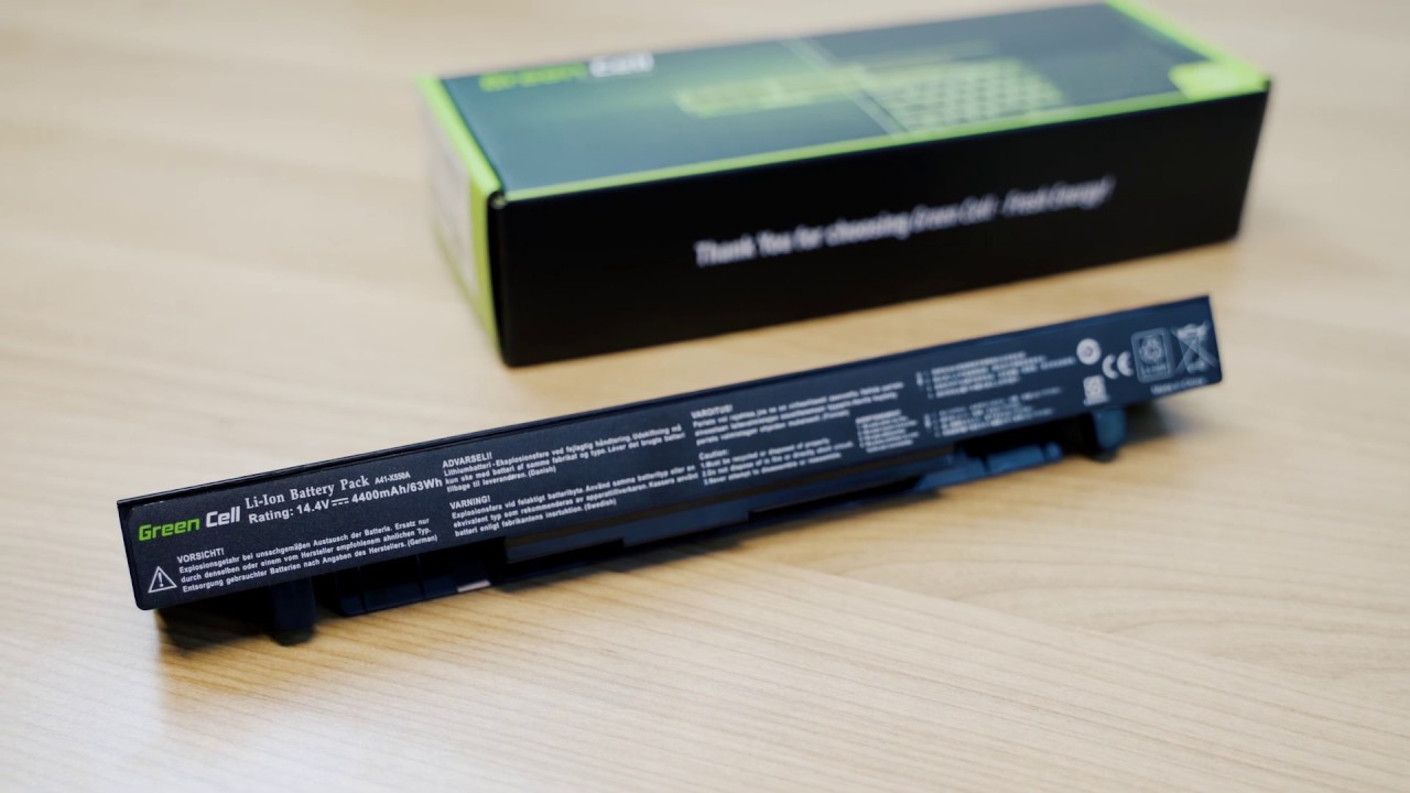 Powiększona bateria Green Cell A41-X550A do laptop&oacute;w Asus X550C X550V R510L R510C - GC Fresh Energy.