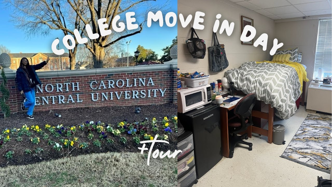 HBCU COLLEGE MOVE IN VL☆G | NC Central University + Eagleson Dorm Tour!
