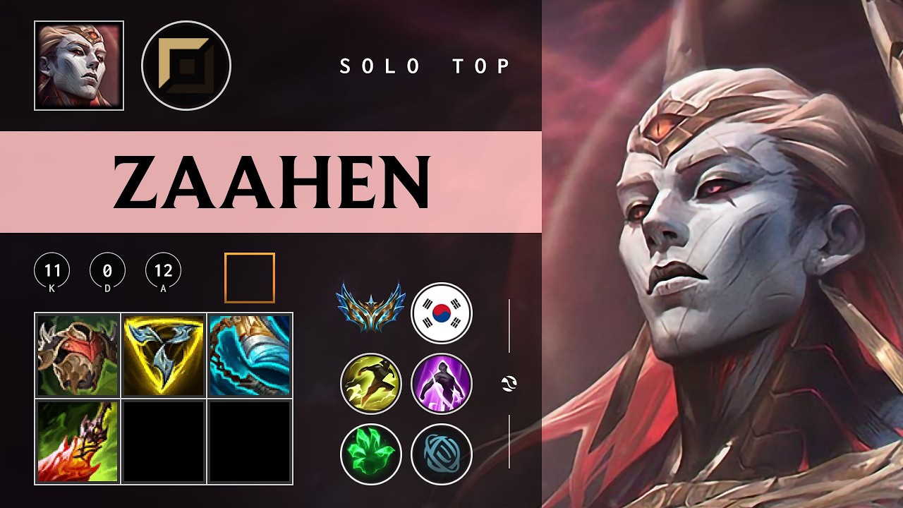 Zaahen Top vs Irelia - KR Challenger Patch 26.03