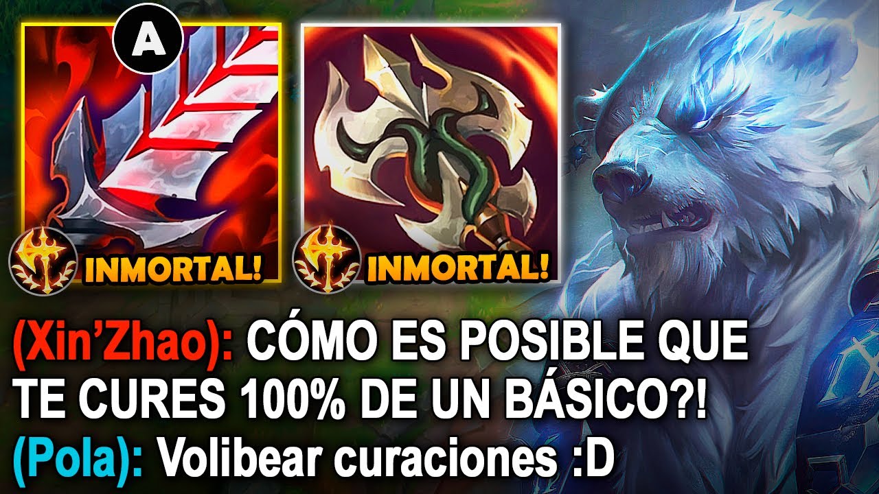 Volibear pero 100% curaciones y cada básico restaura la vida completa