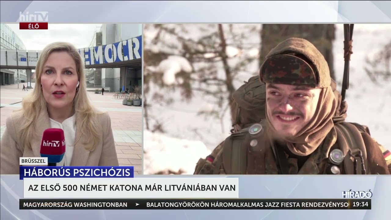 Az első 500 német katona már Litvániában - HírTV