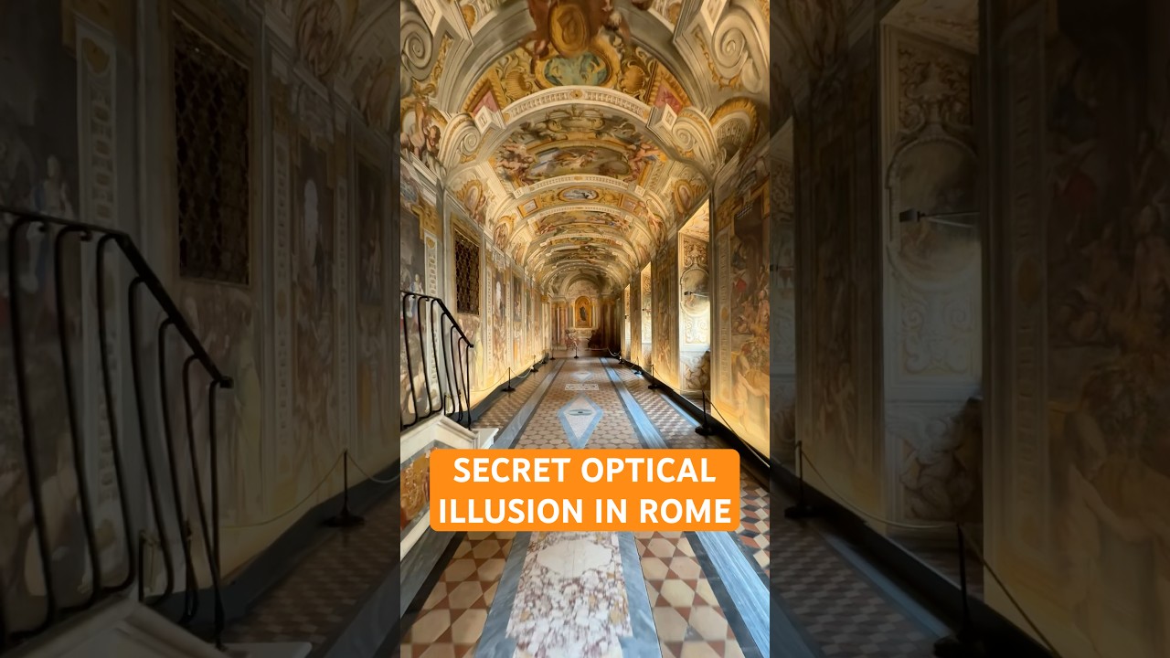 Secret optical illusion in Rome