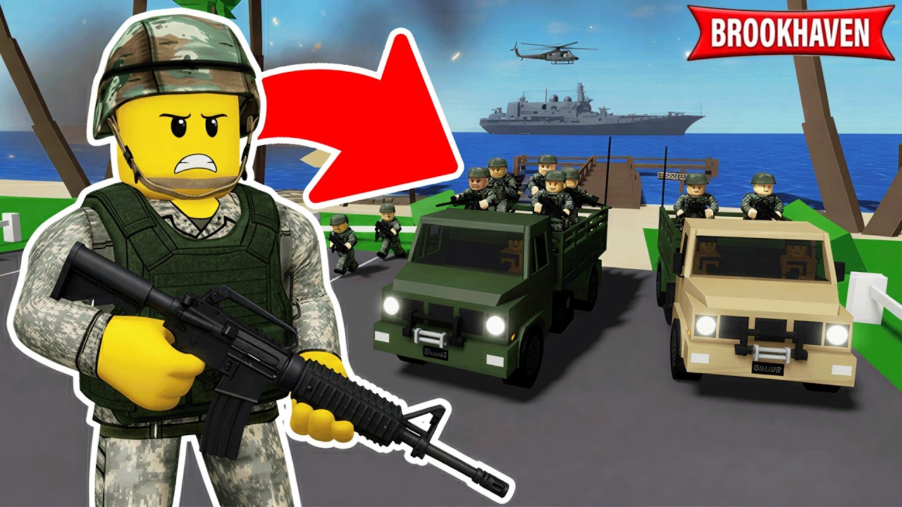JE TRANSPORTE DES MILITAIRES SUR BROOKHAVEN ROBLOX