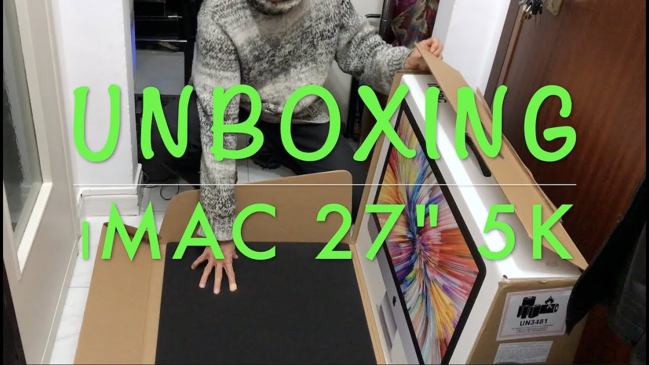 iMac 27” 5K retina - UNBOXING - Prima accensione - Upgrade RAM da 8 a 32 GB