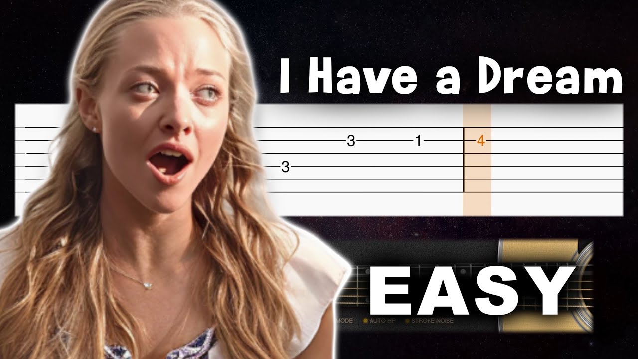 ABBA - I Have a Dream (Mamma Mia) - EASY Guitar tutorial (TABS)