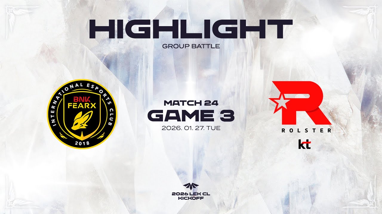 BFX vs KT 게임3 하이라이트 | 01.27 | 2026 LCK CL KICKOFF