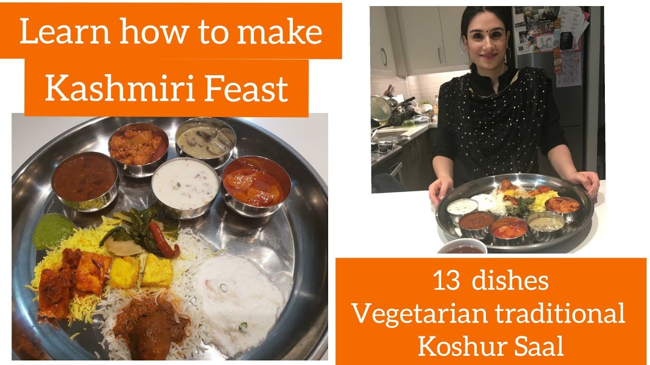 Traditional Kashmiri Vegetarian Wedding Feast| Koshur Saal| Kashmiri Thali