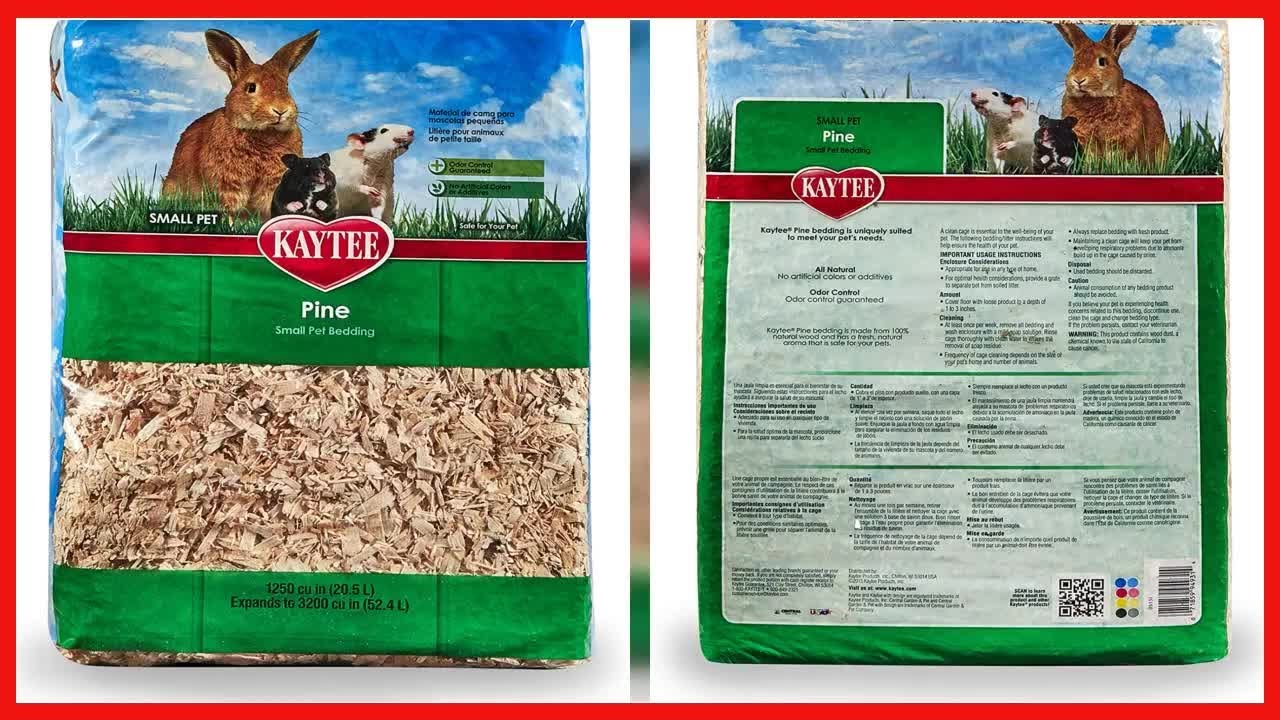 Kaytee Small Animal Pine Pet Bedding & Litter, 52 4 Liters