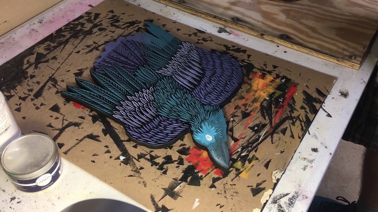 Raven Carving