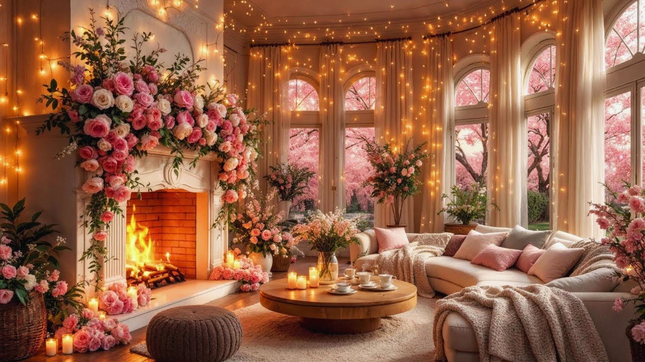 Where Blossoms Fall & Cottagecore Glows 🌷 A Cozy Springtime Hearth
