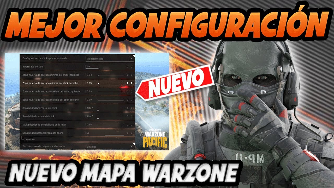 La *NUEVA* MEJOR CONFIGURACION para WARZONE PACIFIC (CONSOLA y PC)