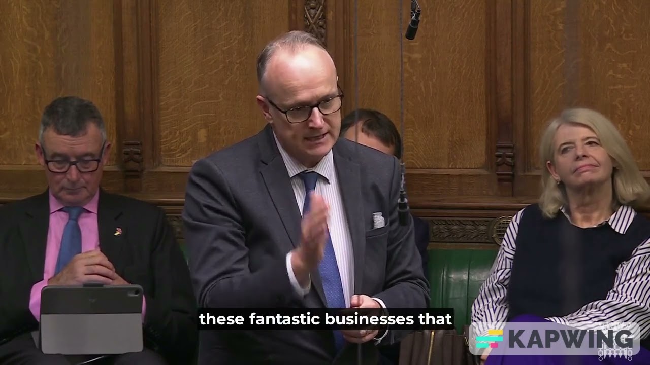 Epping  Forest MP Dr Neil Hudson stands up for local businesses in House of Commons Debate
