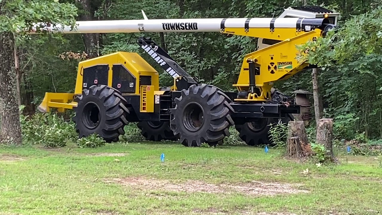 Tree Trimming Skidder in Operation