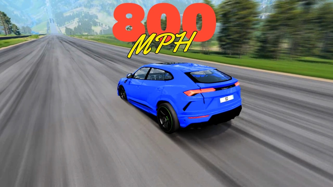 Can any vehicle survive 800 MPH? (Extreme BeamNG Crashes) #beamngdrive