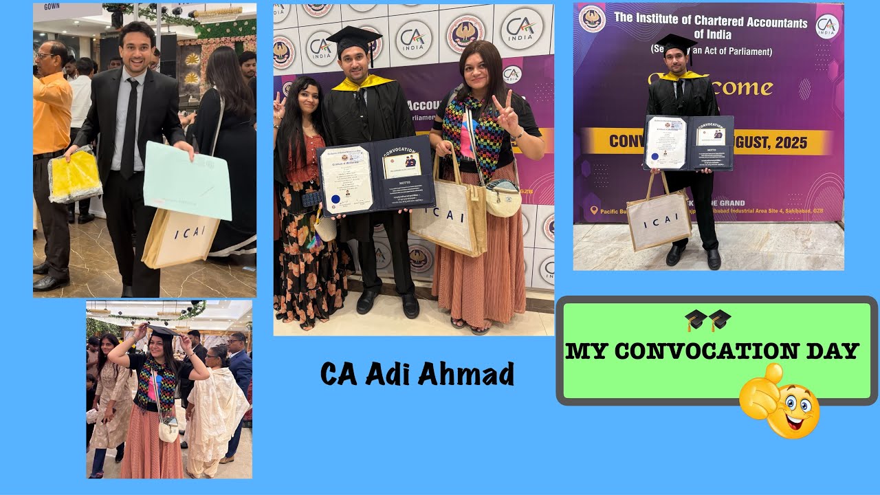 MY CONVOCATION DAY || CA CONVOCATION AUGUST 2025
