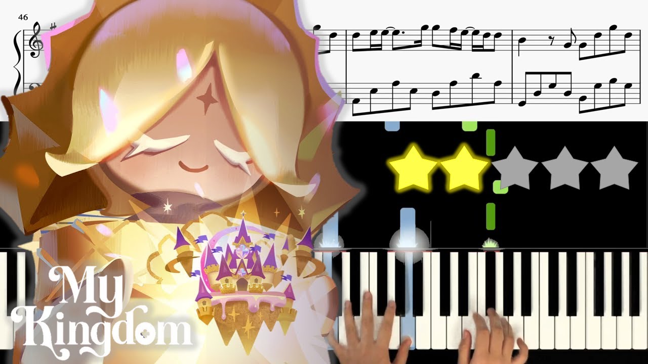 My Kingdom [쿠키런 킹덤 OST Pt.2, Cookie Run: Kingdom OST] 🎹《Piano Tutorial》 ★★☆☆☆