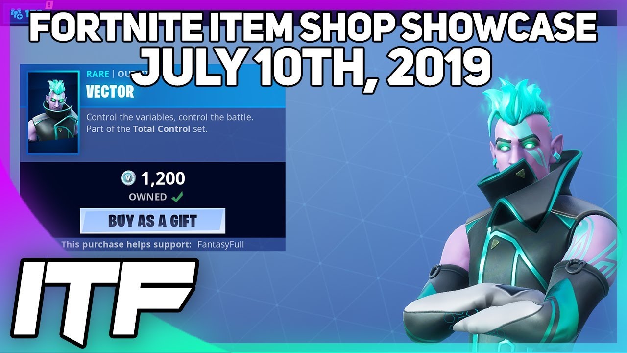 Fortnite Item Shop *NEW* VECTOR SET! [July 10th, 2019] (Fortnite Battle Royale)