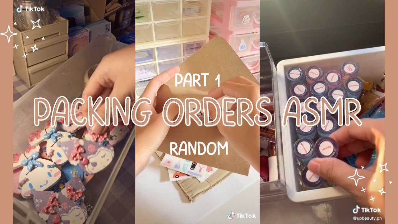 ASMR Packing Orders Part 1 | Random | TIKTOK Compilation | polaroidlove