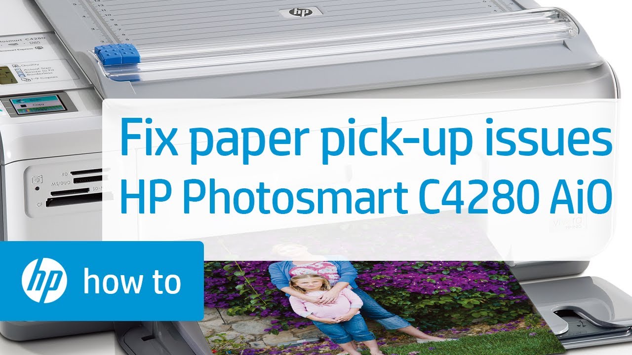 Fixing Paper Pick-Up Issues | HP Photosmart C4280 All-in-One Printer | HP