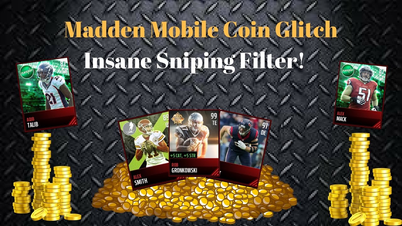 Madden Mobile 17 Sniping Filter! Make Millions!