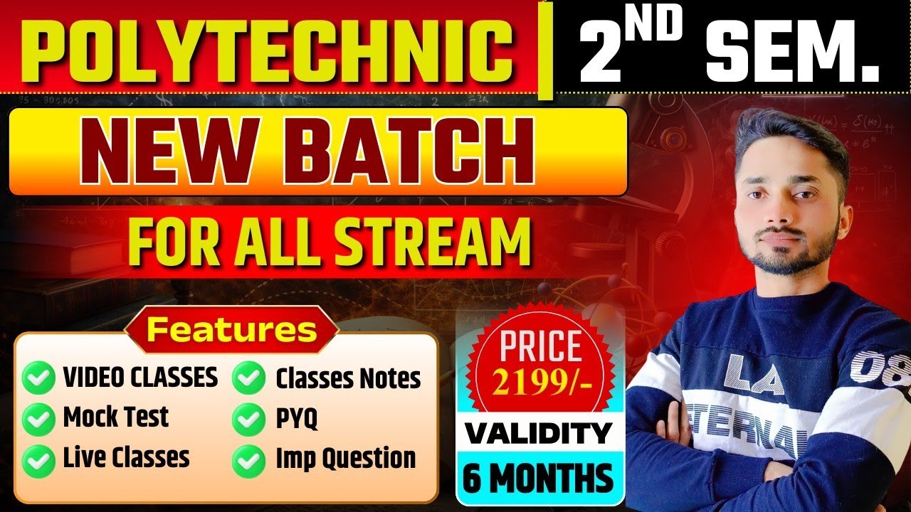 Haryana Polytechnic 2nd Semester Online Classes ll Polytechnic 2nd Semester All Stream Classes 