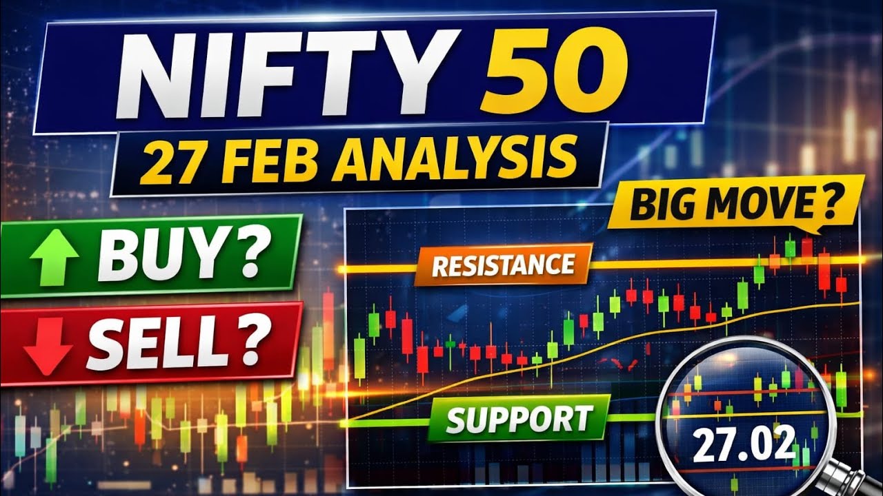 NIFTY 50 27 Feb Analysis | Important Support & Resistance Levels | Trade Plan 