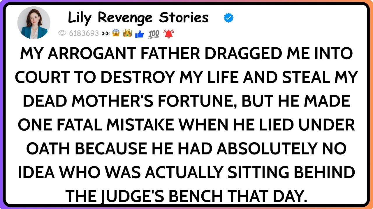 When My Father Told The Jury I Was Stealing From My Dead Mother, He Had No Idea Who The Judge Was...