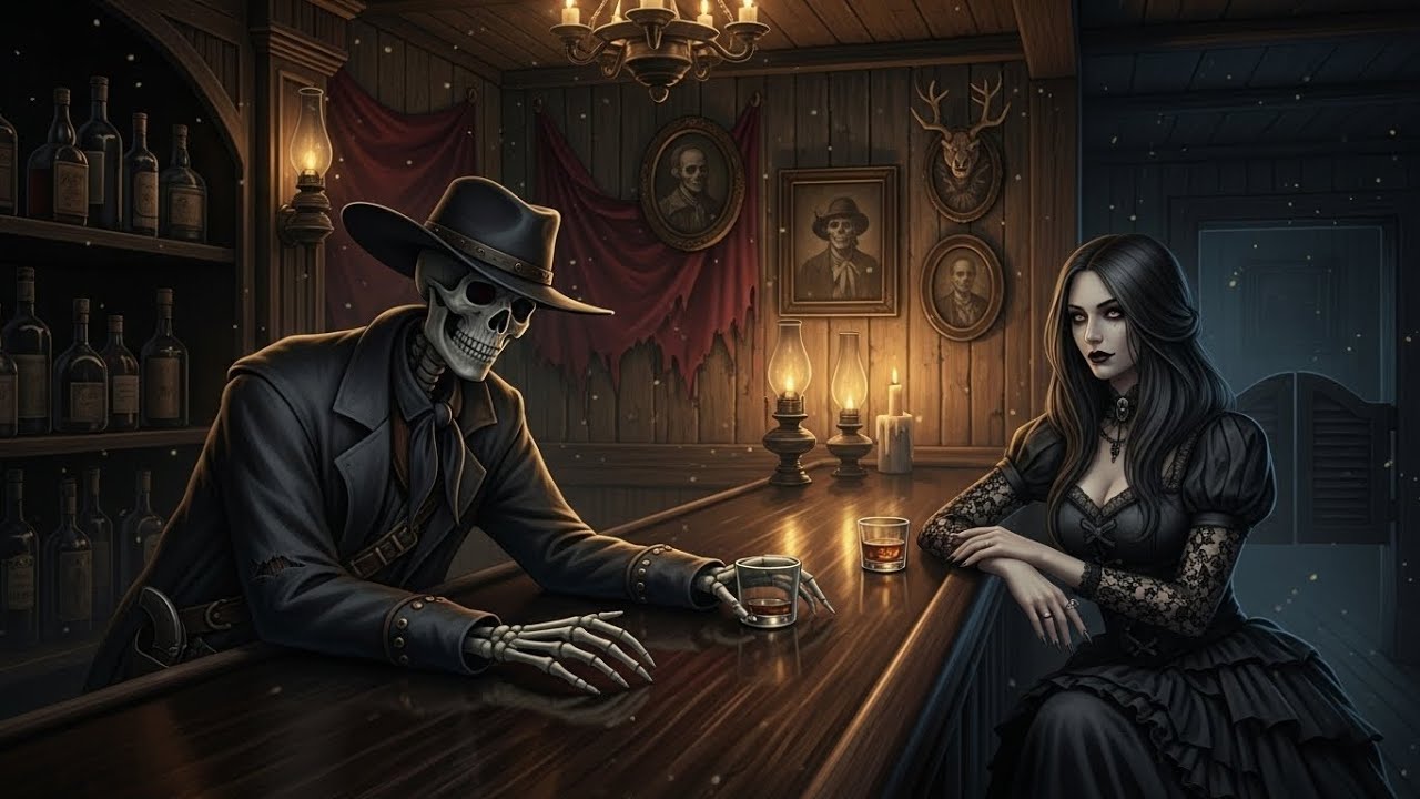 Dark Country Minor Song for Empty Roads with Southern Gothic Western Noir Mood