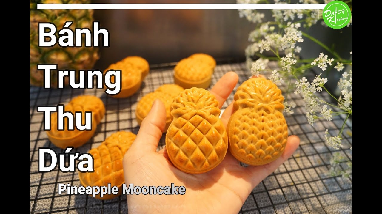 Cách làm Bánh Trung Thu Dứa vỏ mềm, nhân chua chua ngọt ngọt rất ngon  - Pineapple Mooncake Recipe