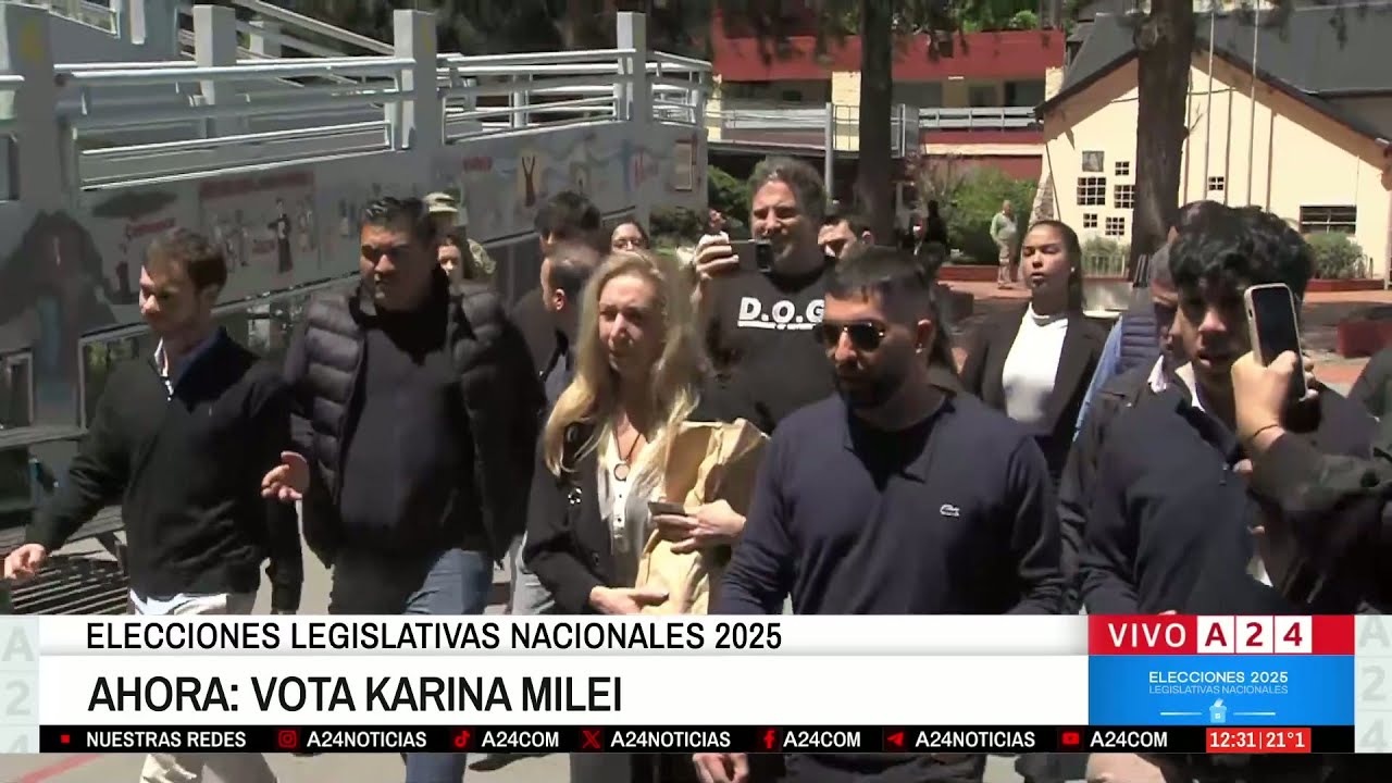 🗳️ KARINA MILEI VOT&Oacute; EN LAS ELECCIONES LEGISLATIVAS NACIONALES 2025