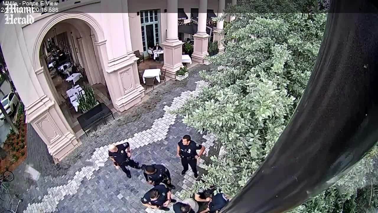 Surveillance Video Shows Arrest of Carlos Gimenez Jr. After Slapping Miami Commissioner