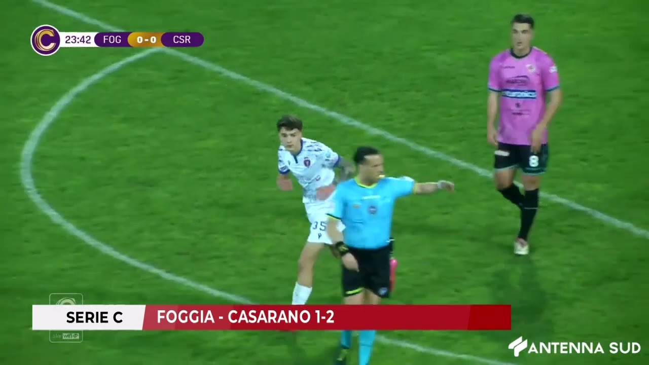 28 FEBBRAIO 2026 - SERIE C, FOGGIA - CASARANO 1-2