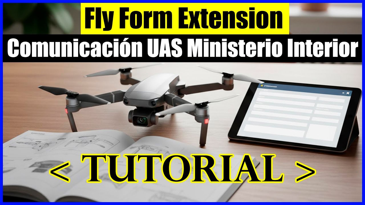Tutorial Fly Form | NUEVOS USUARIOS comunicación vuelo de drones en el ministerio del interior #uas
