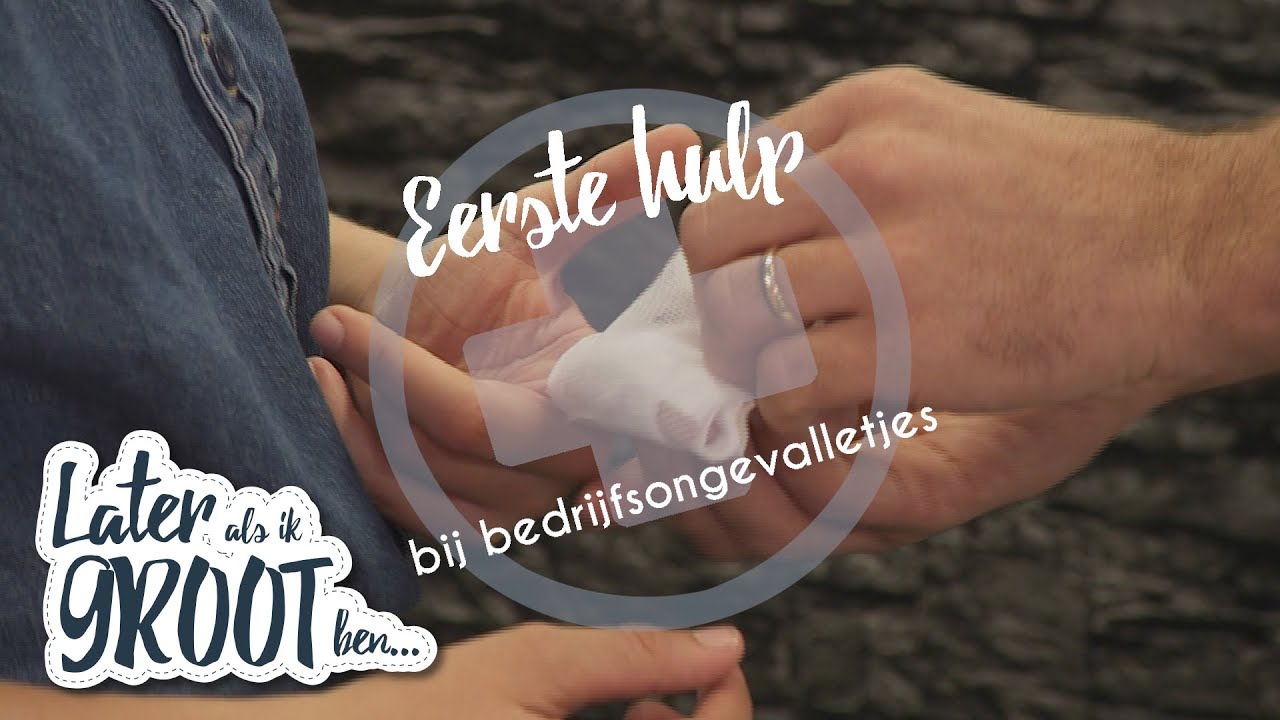 HOE BEHANDEL JE EEN SNIJWOND? | EHBO | Later als ik groot ben (RTL4)