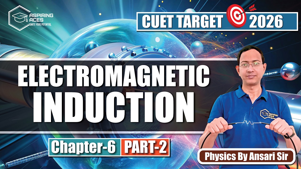 Electromagnetic Induction Part-2 | Motional EMF, Maxwell’s Equations & Ratios | CUET Physics 2026