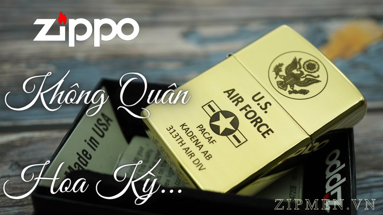 Zippo kh&ocirc;ng qu&acirc;n hoa kỳ | Bật lửa zippo mỹ xịn