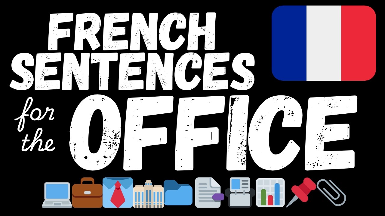 300 Easy French sentences - At the office | Learn A1 French vocabulary