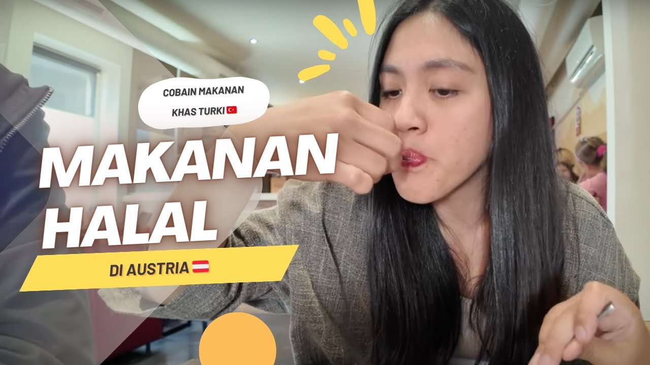 Makan makanan Turki di Austria 🇦🇹 | Halal food in Austria | First time try Kofte and Kunafa