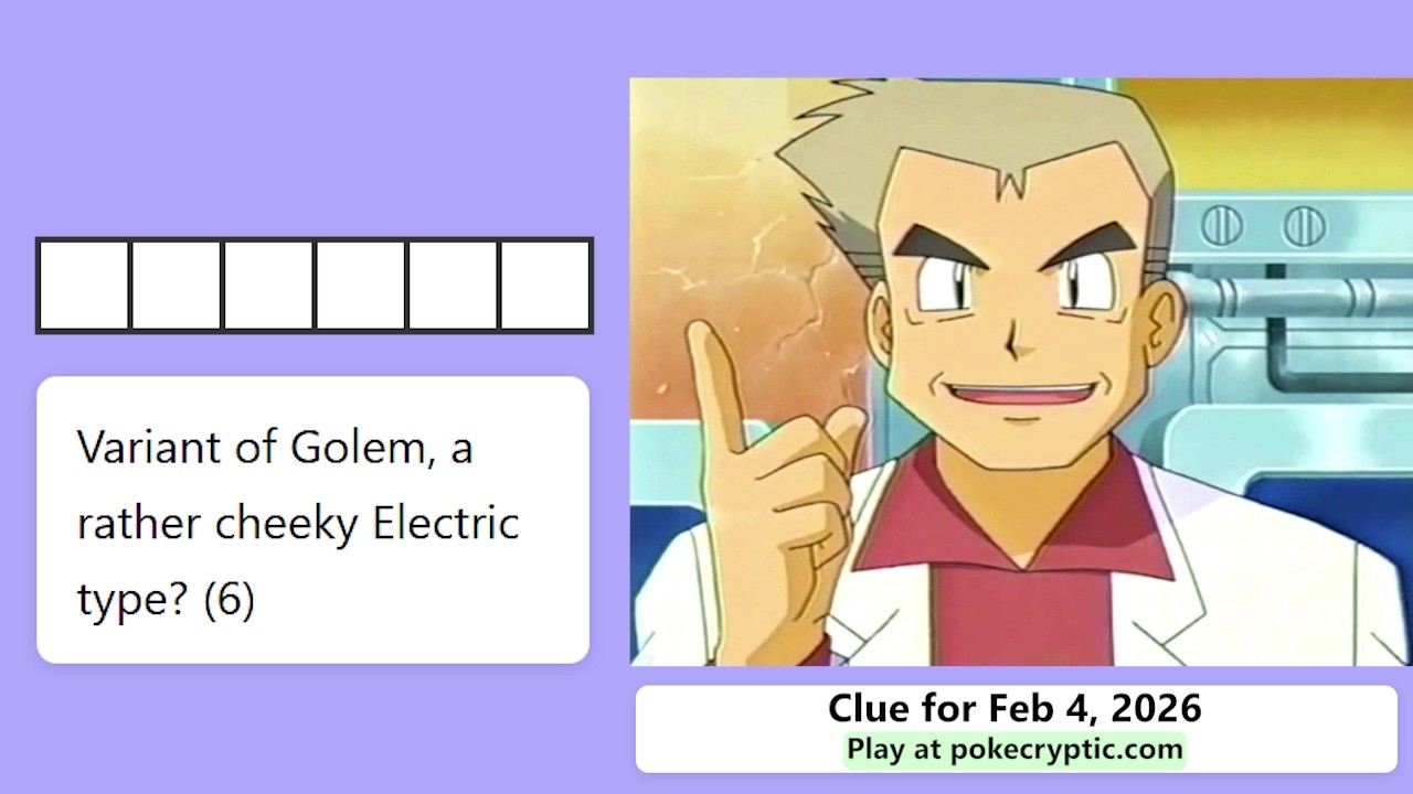 PokeCryptic Clue 35: Variant of Golem, a rather cheeky Electric type? (6)