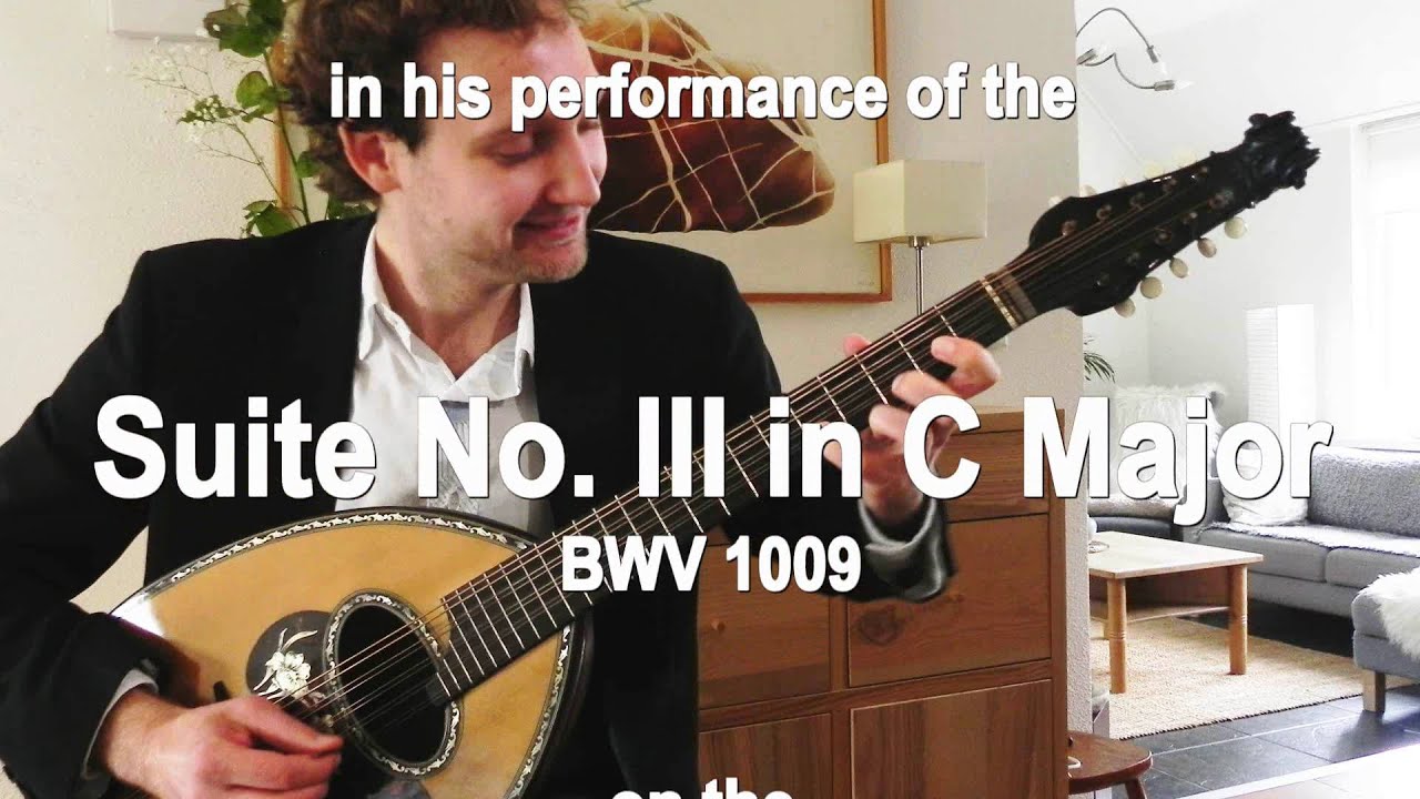 Johann Sebastian Bach - Suite No. III performed by Ferdinand Binnendijk on the Liuto cantabile
