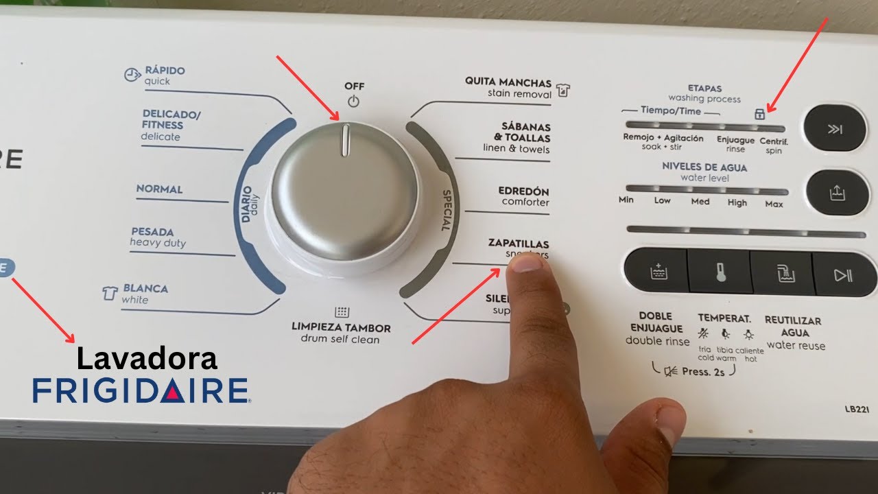 C&oacute;mo funciona Lavadora  FRIGIDAIRE  - Lavar y secar LAVADORA  LB221.