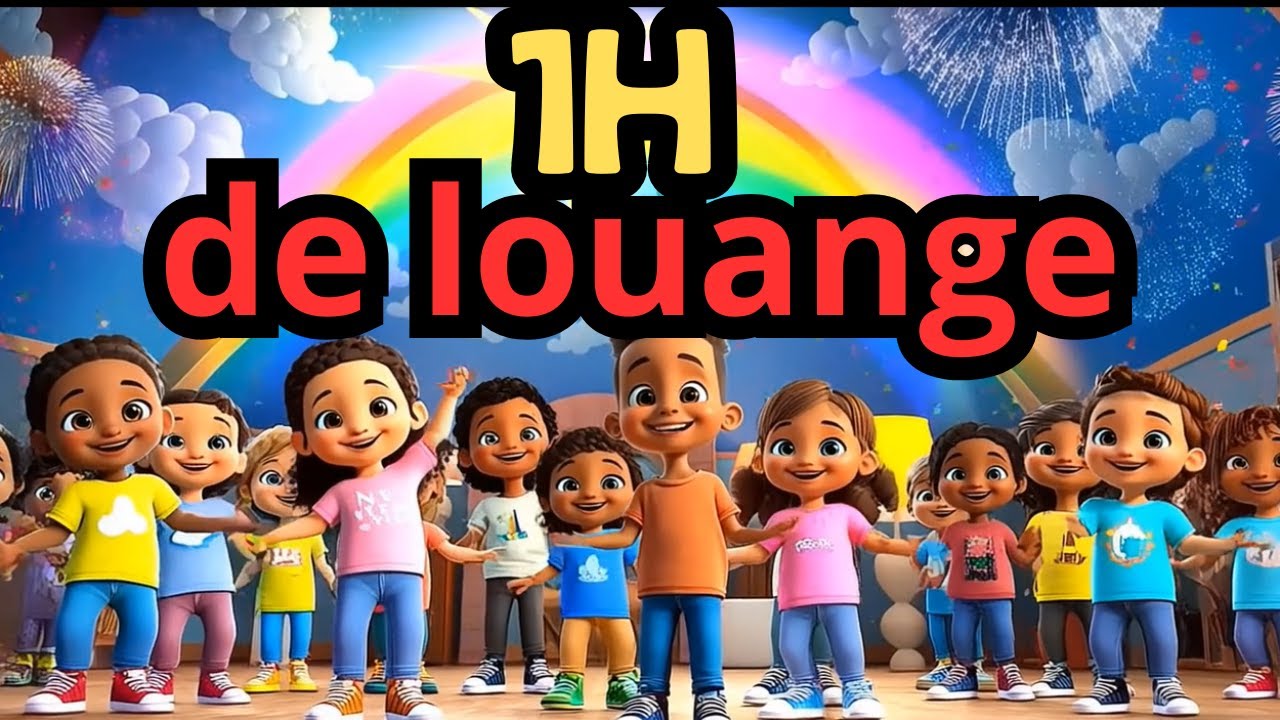 1 Heure de Louange Chrétienne pour Enfants 🌈🎶|   Bonne Année avec Jésus 🎉🙏